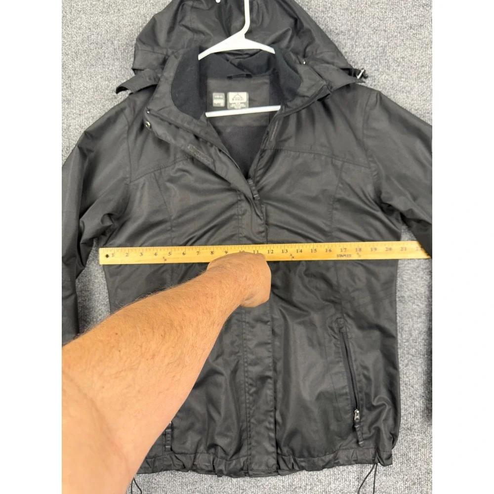 McKINLEY Aquamax Pro 2.000mm Rain Jacket Womens Medium Black Hooded‎ Shell M/M